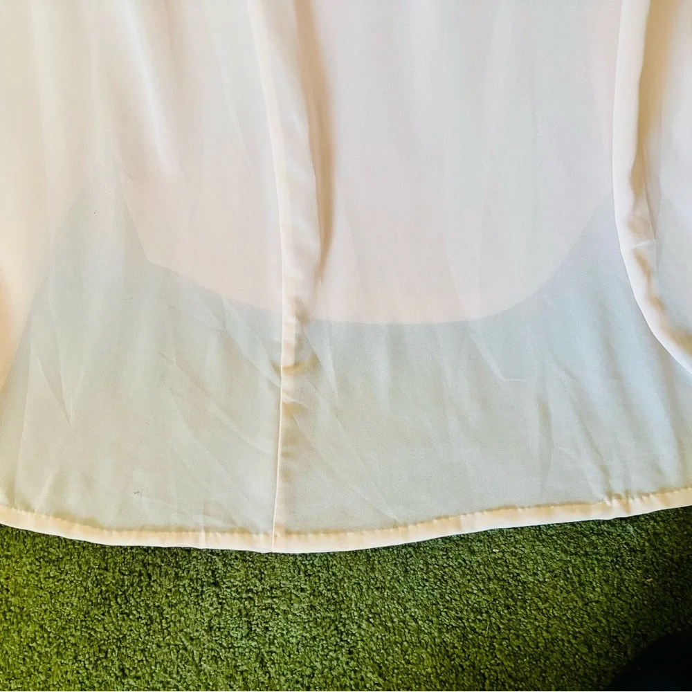 Lulu's Sz S Soft Blush Pink A Line Halter Chiffon Maxi Formal Bridesmaid Dress - Picture 11 of 12